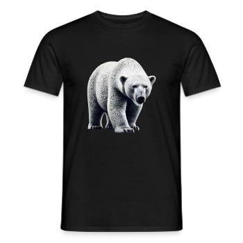 Eisbär - Männer T-Shirt - Schwarz - Vorne - AI Model Male 178 light (178cm)