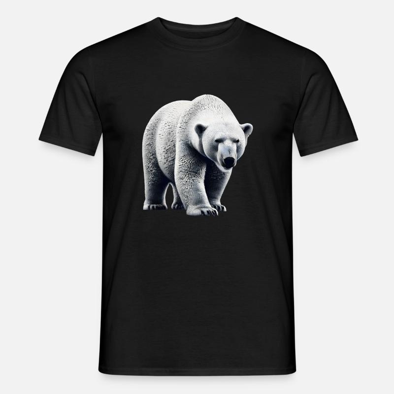 Eisbär - Männer T-Shirt - Schwarz