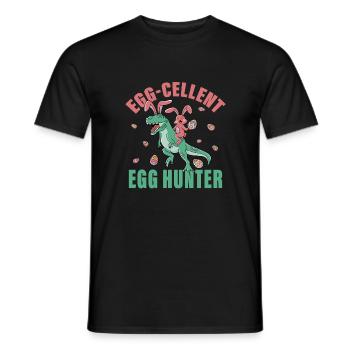 Chasseur d’œufs - T-shirt homme - noir - Devant - AI Model Male 178 light (178cm)