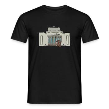 Volksbühne de Berlin c - T-shirt homme - noir - Devant - AI Model Male 178 light (178cm)