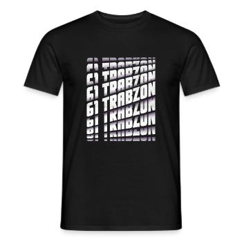 61 Trabzon - Männer T-Shirt - Schwarz - Vorne - AI Model Male 178 light (178cm)