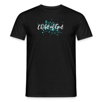 Child of God - Men's T-Shirt - black - Front - AI Model Male 178 light (178cm)
