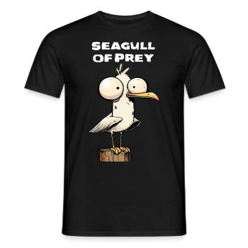 Mouette de proie Hors-la-loi drôle Cadeau - T-shirt homme - noir - Devant - AI Model Male 178 light (178cm)