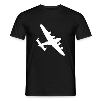Bomber Flugzeug - Männer T-Shirt - Schwarz - Vorne - AI Model Male 178 light (178cm)