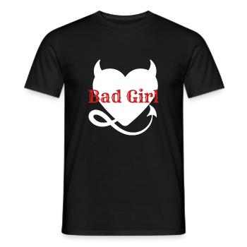Bad Girl - T-shirt homme - noir - Devant - AI Model Male 178 light (178cm)