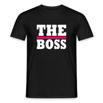 The boss - T-shirt homme - noir - Devant - AI Model Male 178 light (178cm)