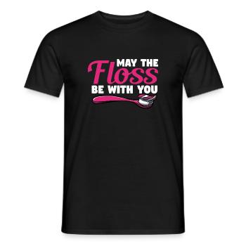 Zahnhygieniker Zahnarzt Zähne Mundhygiene - Männer T-Shirt - Schwarz - Vorne - AI Model Male 178 light (178cm)