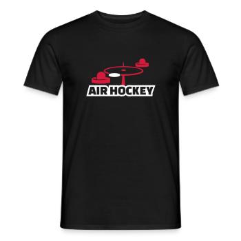 Air hockey - Männer T-Shirt - Schwarz - Vorne - AI Model Male 178 light (178cm)