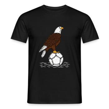 Adler Football - T-shirt homme - noir - Devant - AI Model Male 178 light (178cm)