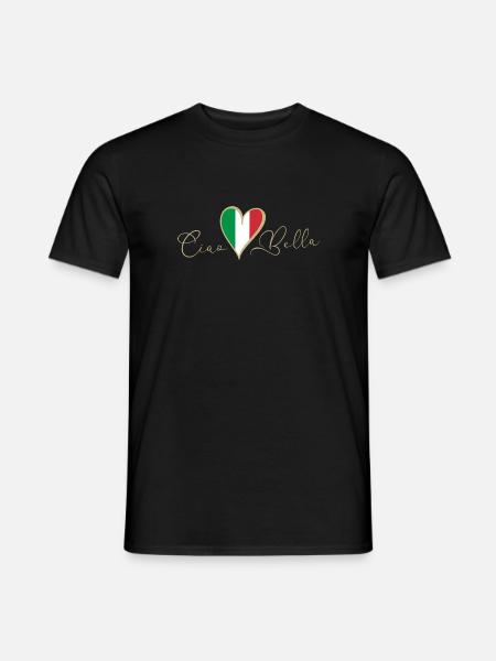 Ciao Bella, Bella, Ciao - Männer T-Shirt - Schwarz