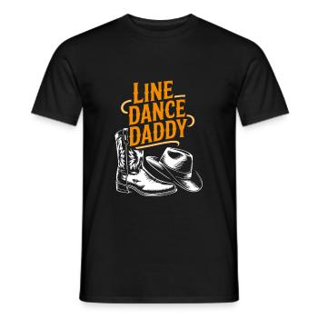 Danse en ligne Papa Mon papa danse Danse en ligne - T-shirt homme - noir - Devant - AI Model Male 178 light (178cm)