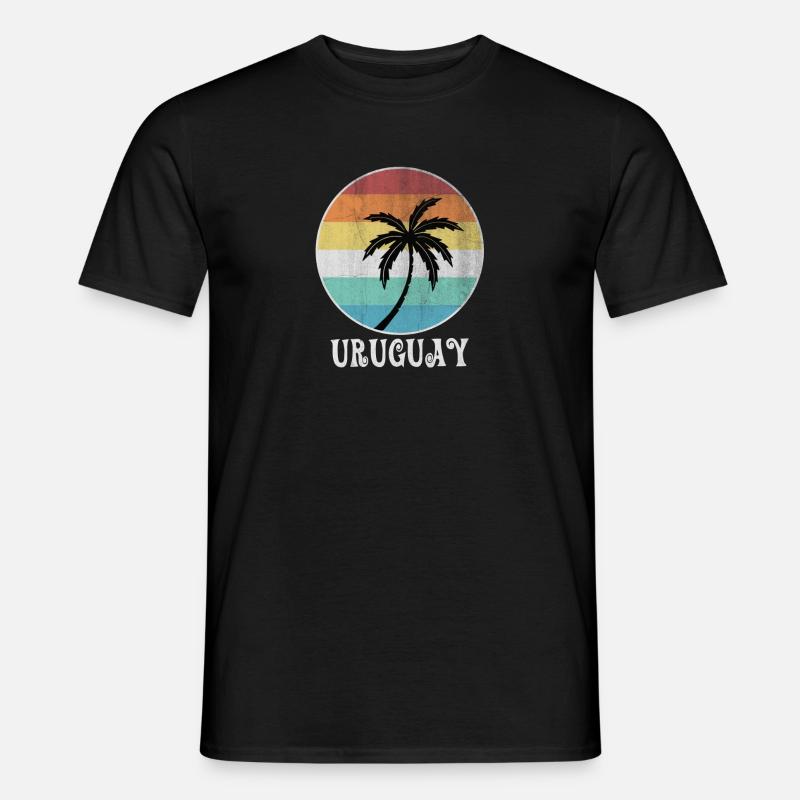 Uruguay - Männer T-Shirt - Schwarz