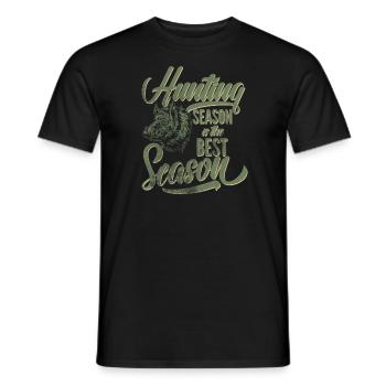 Hunter Huntress Hunting Hunting Hunting Hunting Hunter Hunt - Men's T-Shirt - black - Front - AI Model Male 178 light (178cm)