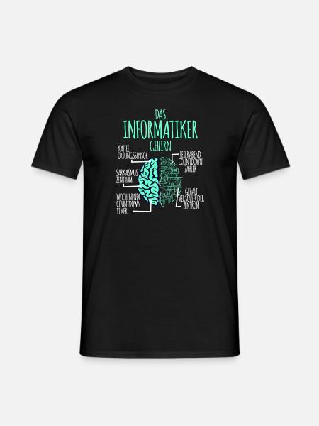 Informatiker Informatik Programmierer Nerd Geek - Männer T-Shirt - Schwarz