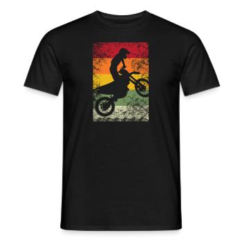 Motocross Dirtbike Dirt Bike Cross Rider Braap - T-shirt homme - noir - Devant - AI Model Male 178 light (178cm)