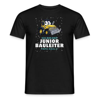 Junior Bauleiter - Männer T-Shirt - Schwarz - Vorne - AI Model Male 178 light (178cm)