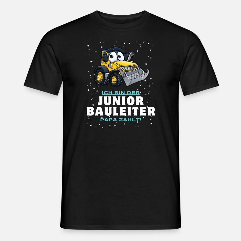 Junior Bauleiter - Männer T-Shirt - Schwarz