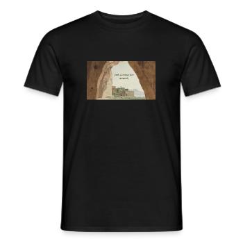 Vivre l’instant présent - T-shirt homme - noir - Devant - AI Model Male 178 light (178cm)