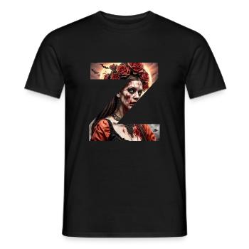 Z for Zombie - Men's T-Shirt - black - Front - AI Model Male 178 light (178cm)