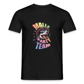 Malle Party Team Lustig - Männer T-Shirt - Schwarz - Vorne - AI Model Male 178 light (178cm)