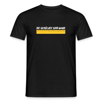 Gerüchte - Männer T-Shirt - Schwarz - Vorne - AI Model Male 178 light (178cm)