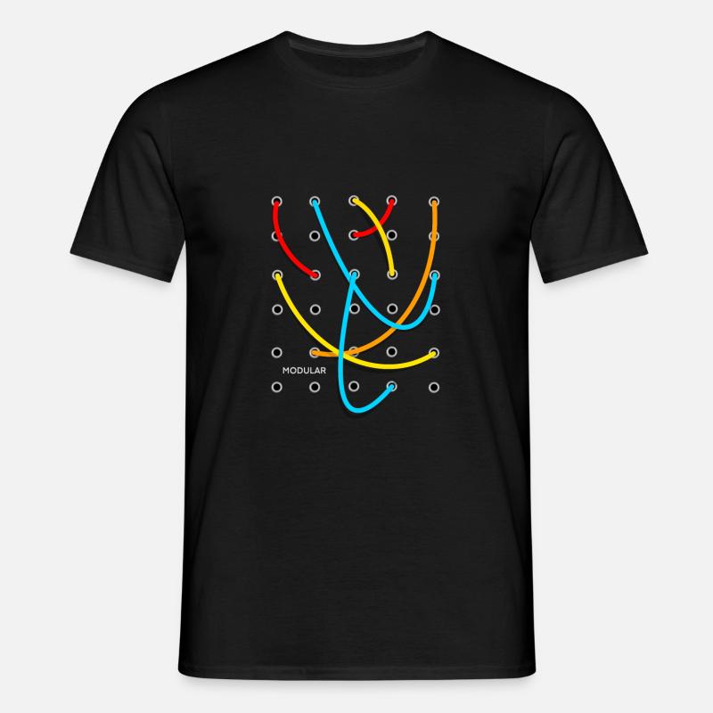 synthesizer modular - Männer T-Shirt - Schwarz
