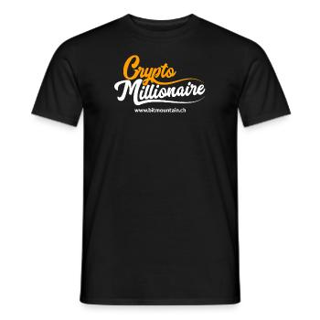 Crypto Millionare by BitMountain - Shirt - Männer T-Shirt - Schwarz - Vorne - AI Model Male 178 light (178cm)