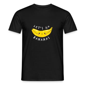 Let´s Go Bananas - Banana Island Geschenk - Männer T-Shirt - Schwarz - Vorne - AI Model Male 178 light (178cm)