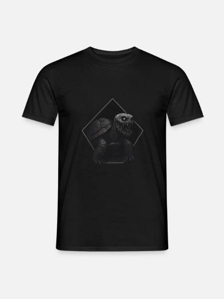 Zombie Turtle – Düsteres Schildkröten-Horror Desig - Männer T-Shirt - Schwarz