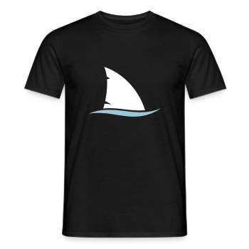 aileron de requin - T-shirt homme - noir - Devant - AI Model Male 178 light (178cm)