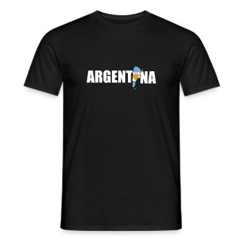 Argentinien - Männer T-Shirt - Schwarz - Vorne - AI Model Male 178 light (178cm)