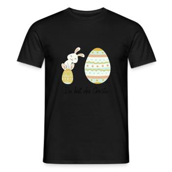 Das Größte - Oster-Shirt - Männer T-Shirt - Schwarz - Vorne - AI Model Male 178 light (178cm)