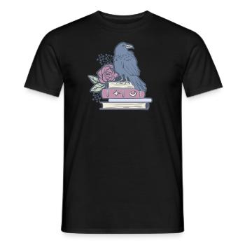 Mystischer Rabe - Männer T-Shirt - Schwarz - Vorne - AI Model Male 178 light (178cm)