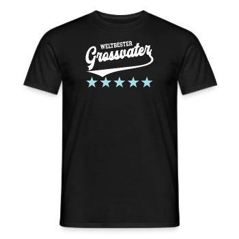 Grossvater Bester Opa Weltbester Großvater Opi - Männer T-Shirt - Schwarz - Vorne - AI Model Male 178 light (178cm)