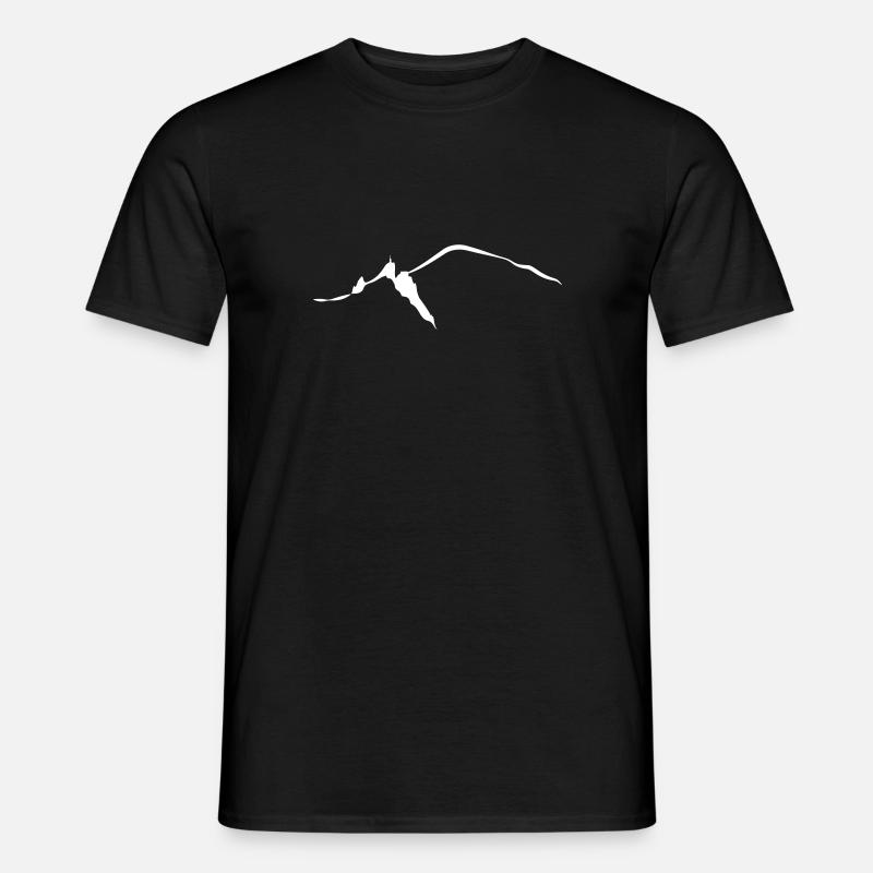 Chamonix mont blanc aiguille du midi leewarddesign - Männer T-Shirt - Schwarz