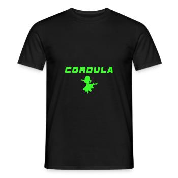 cordula cordula cordula in green - Men's T-Shirt - black - Front - AI Model Male 178 light (178cm)