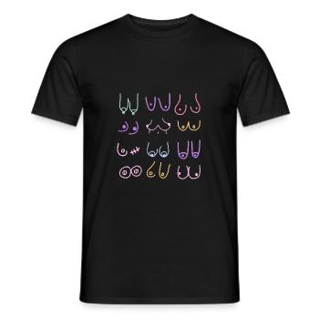 Poitrine - T-shirt homme - noir - Devant - AI Model Male 178 light (178cm)