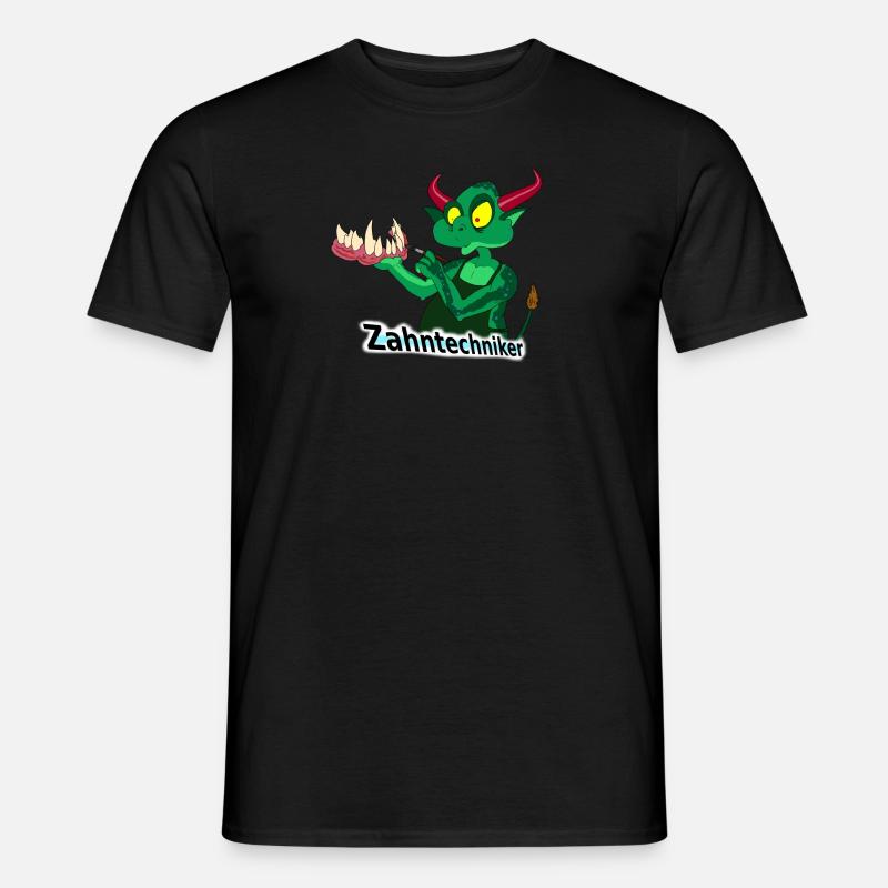 Zahntechniker - Männer T-Shirt - Schwarz