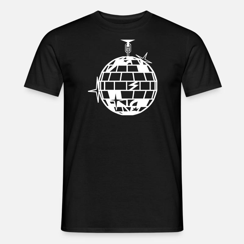 Discokugel - Männer T-Shirt - Schwarz