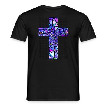 BLUE CROSS ADMIRABLE - Men's T-Shirt - black - Front - AI Model Male 178 light (178cm)