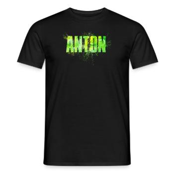 Anton - T-shirt homme - noir - Devant - AI Model Male 178 light (178cm)