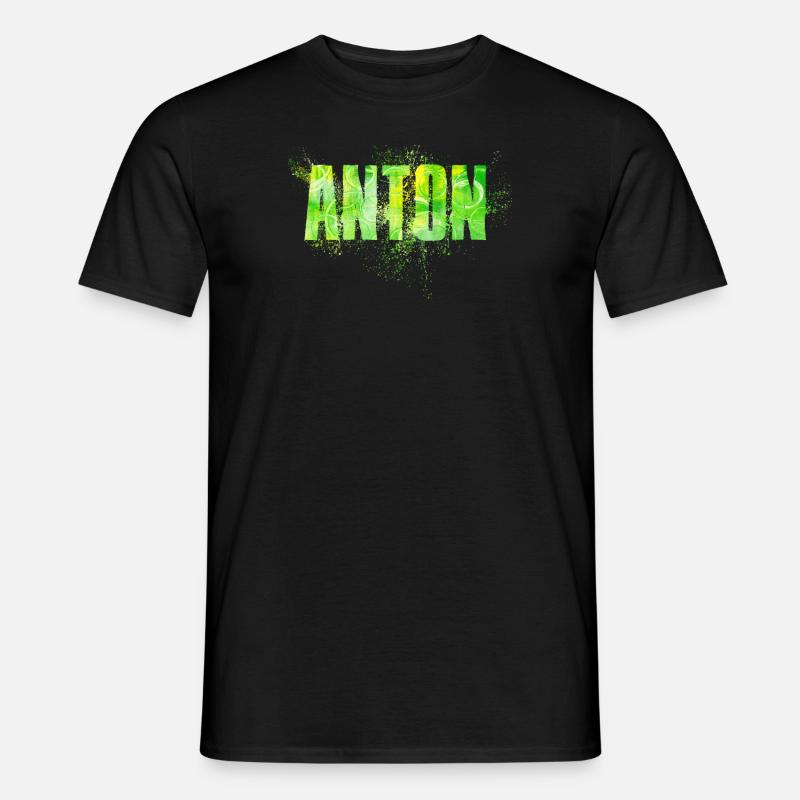 Anton - Männer T-Shirt - Schwarz