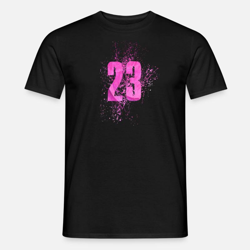 Number 23 - Männer T-Shirt - Schwarz