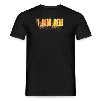 1.000.000 UN MILLION De Dollers Euro - T-shirt homme - noir - Devant - AI Model Male 178 light (178cm)
