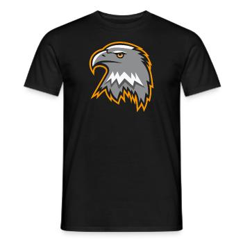 adler - Männer T-Shirt - Schwarz - Vorne - AI Model Male 178 light (178cm)