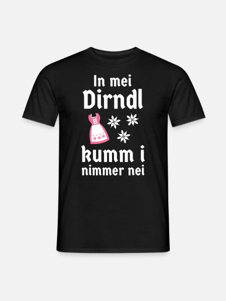 kein Dirndl Tracht Bayern - Männer T-Shirt - Schwarz