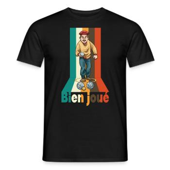 Petanque Petanque Geschenke für einen Petanque - Männer T-Shirt - Schwarz - Vorne - AI Model Male 178 light (178cm)