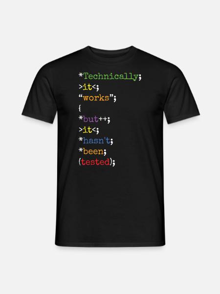 Software Ingenieur Informatiker Programmierer - Männer T-Shirt - Schwarz