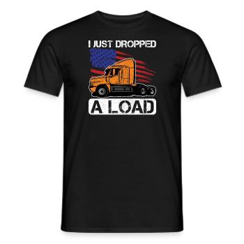 Camionneur Diesel Big Rig Semi-Remorque Camion Chauffeur - T-shirt homme - noir - Devant - AI Model Male 178 light (178cm)
