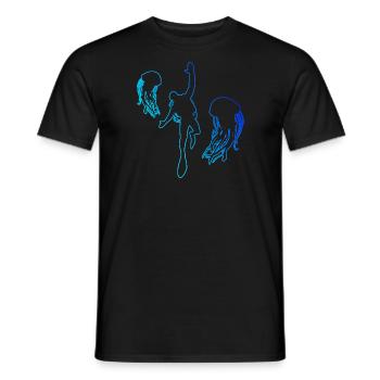 Scuba Diver Diver Diver Plongée Hommes - T-shirt homme - noir - Devant - AI Model Male 178 light (178cm)